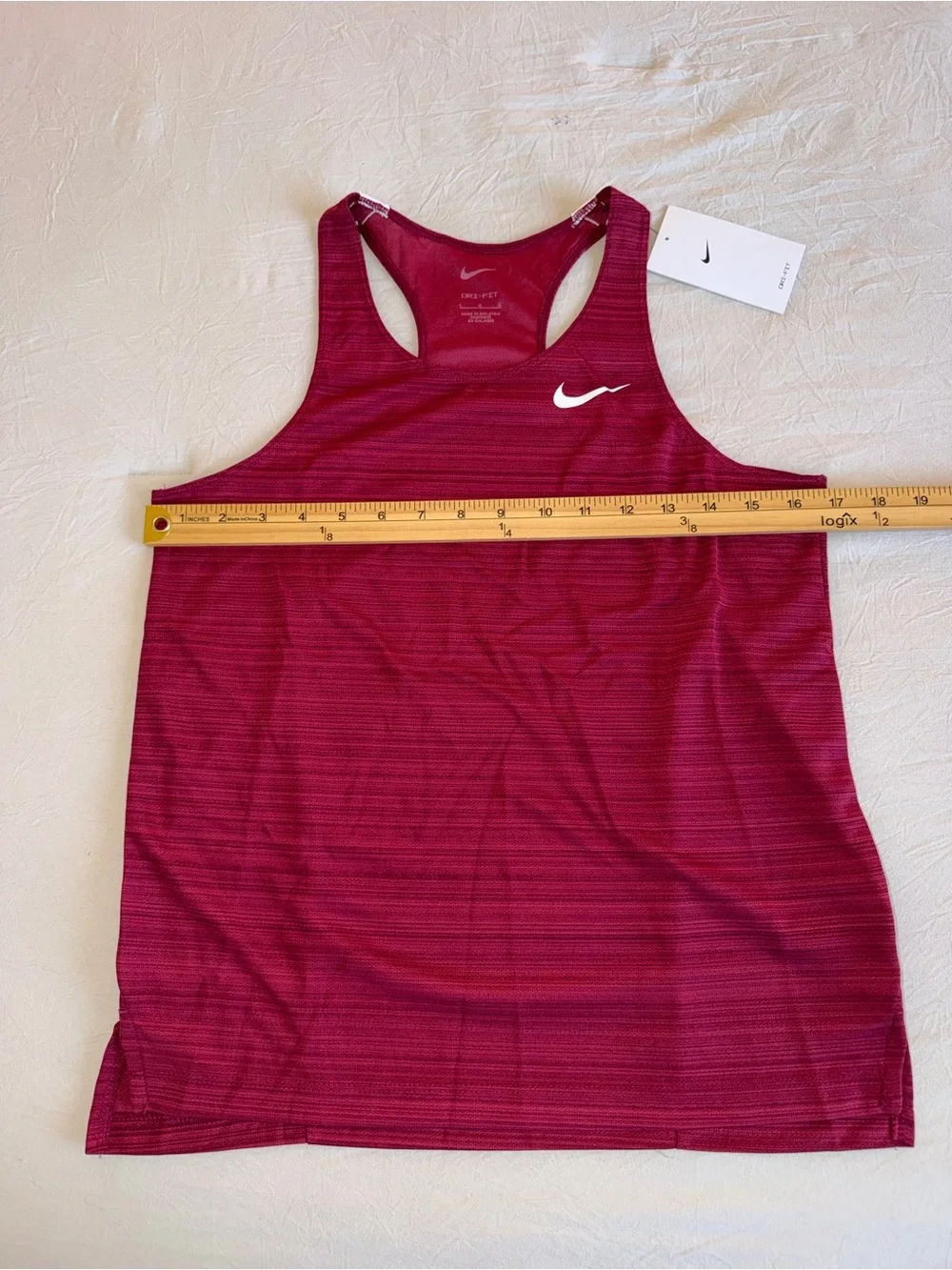 Nike Dri-FIT Performance Tank - Burgundy